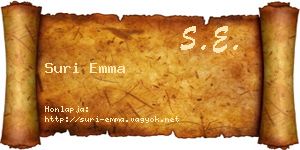 Suri Emma névjegykártya