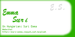emma suri business card